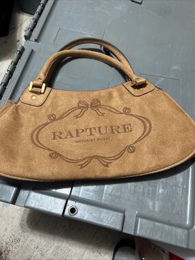 Victoria's Secret Brown Suede Rapture Bow-Embellished Hobo